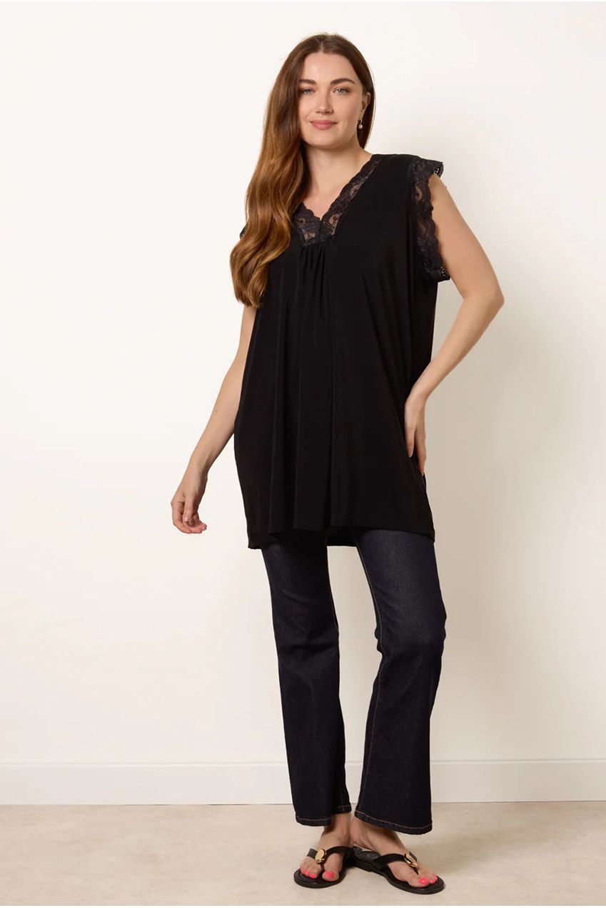 V Lace Trim Top BV6319IT003