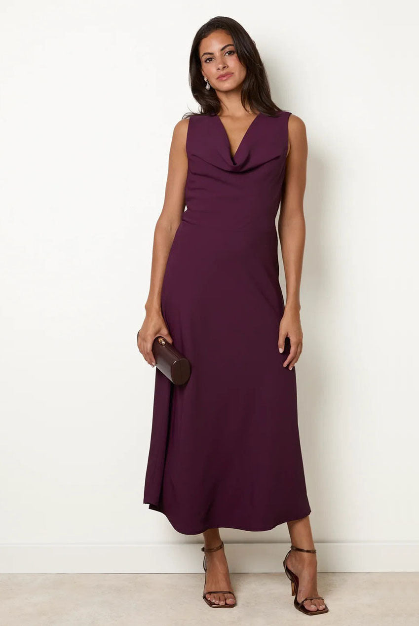 Draped Cowl Neck Dress BV6369IT034