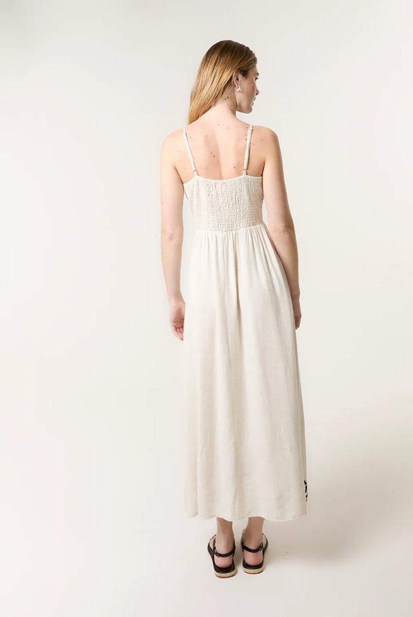Embroidered Sleeveless Maxi Dress CC2492BV241A