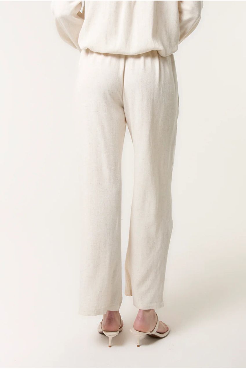 Linen Flower Embroidery Trousers CC2495BV241A
