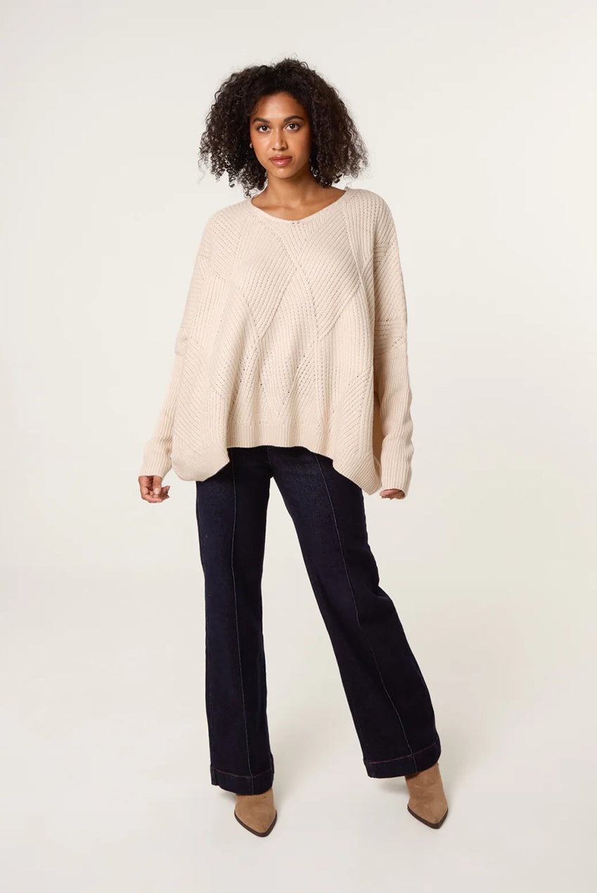 Slouchy V Neck Jumper CC2605BV001