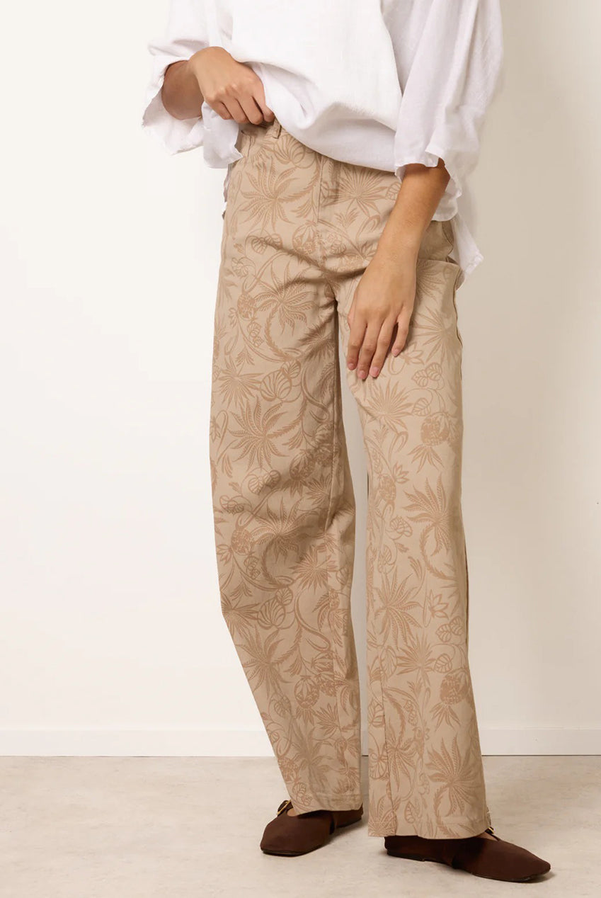Floral Printed Flared Jeans CC2665BV001