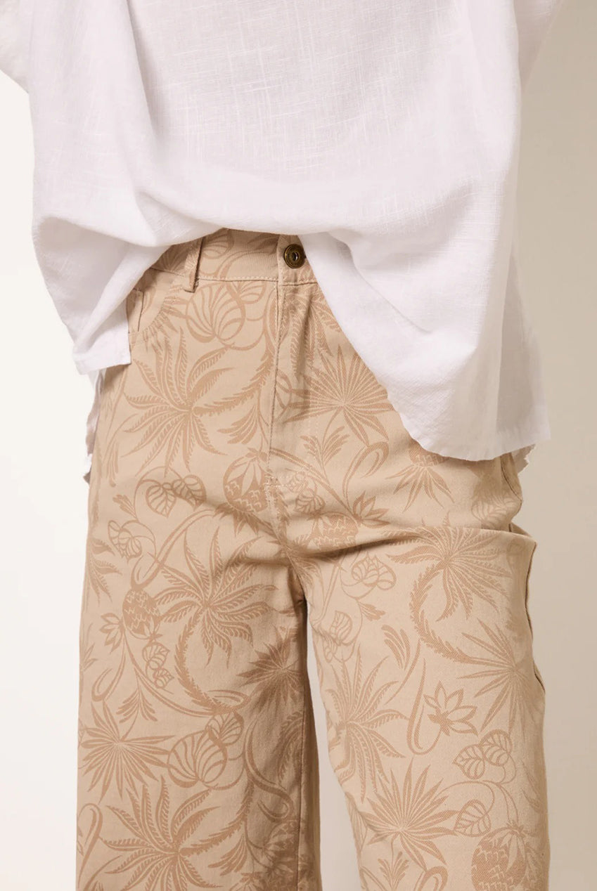 Floral Printed Flared Jeans CC2665BV001