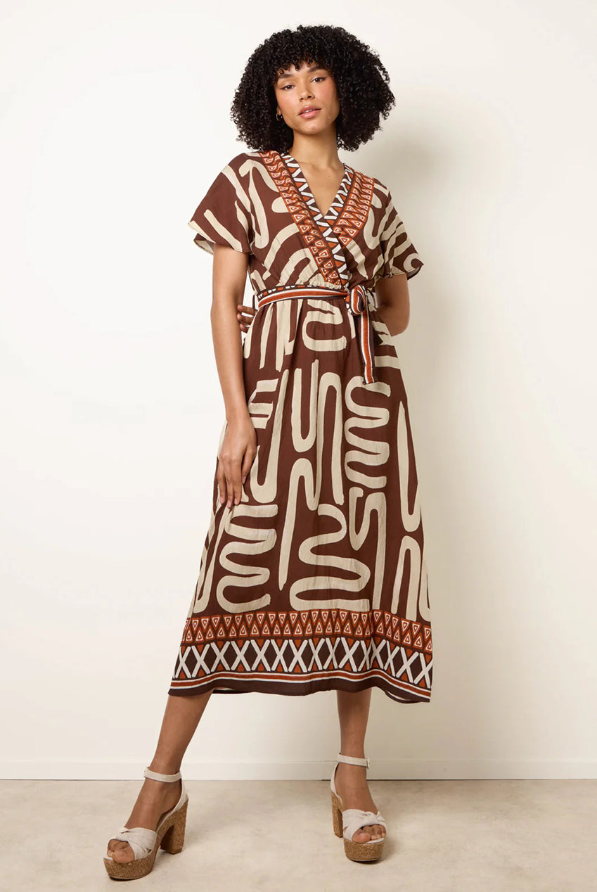 Dress With Abstract Print CC2685BV027