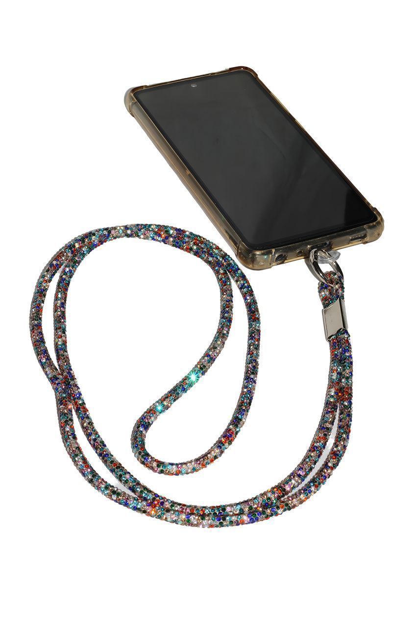 Embellished Phone Strap - Blue Mix CHP-001-3