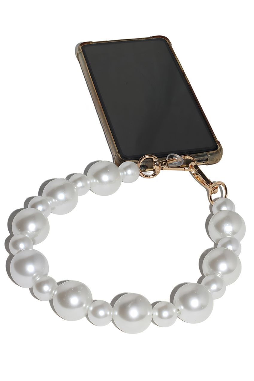 Pearl Phone Strap - White CHP-003