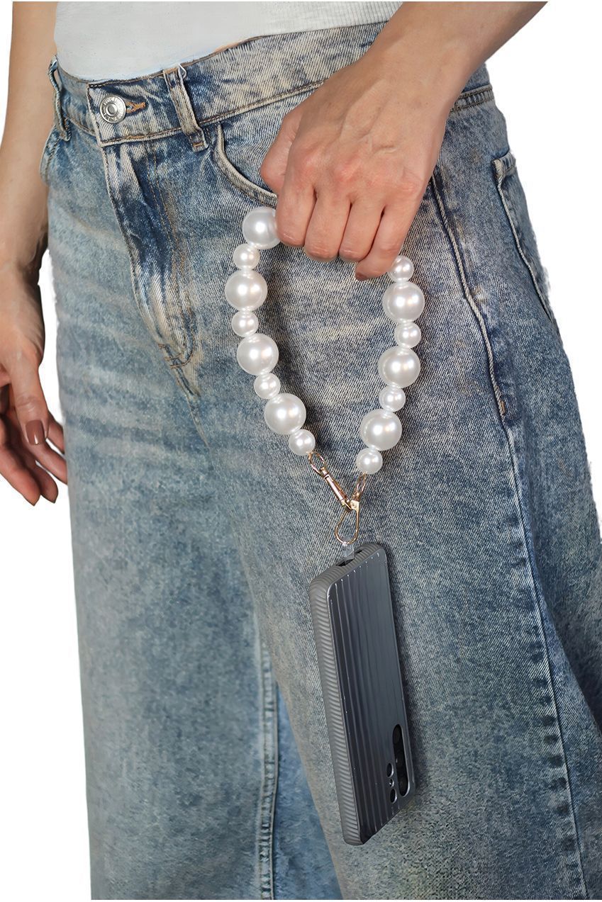 Pearl Phone Strap - White CHP-003