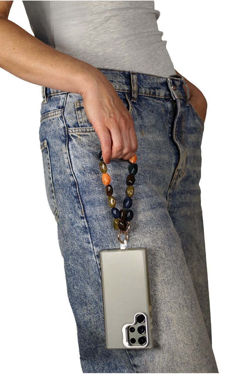 Acrylic Gemstone Phone Strap - Multicolour CHP-007