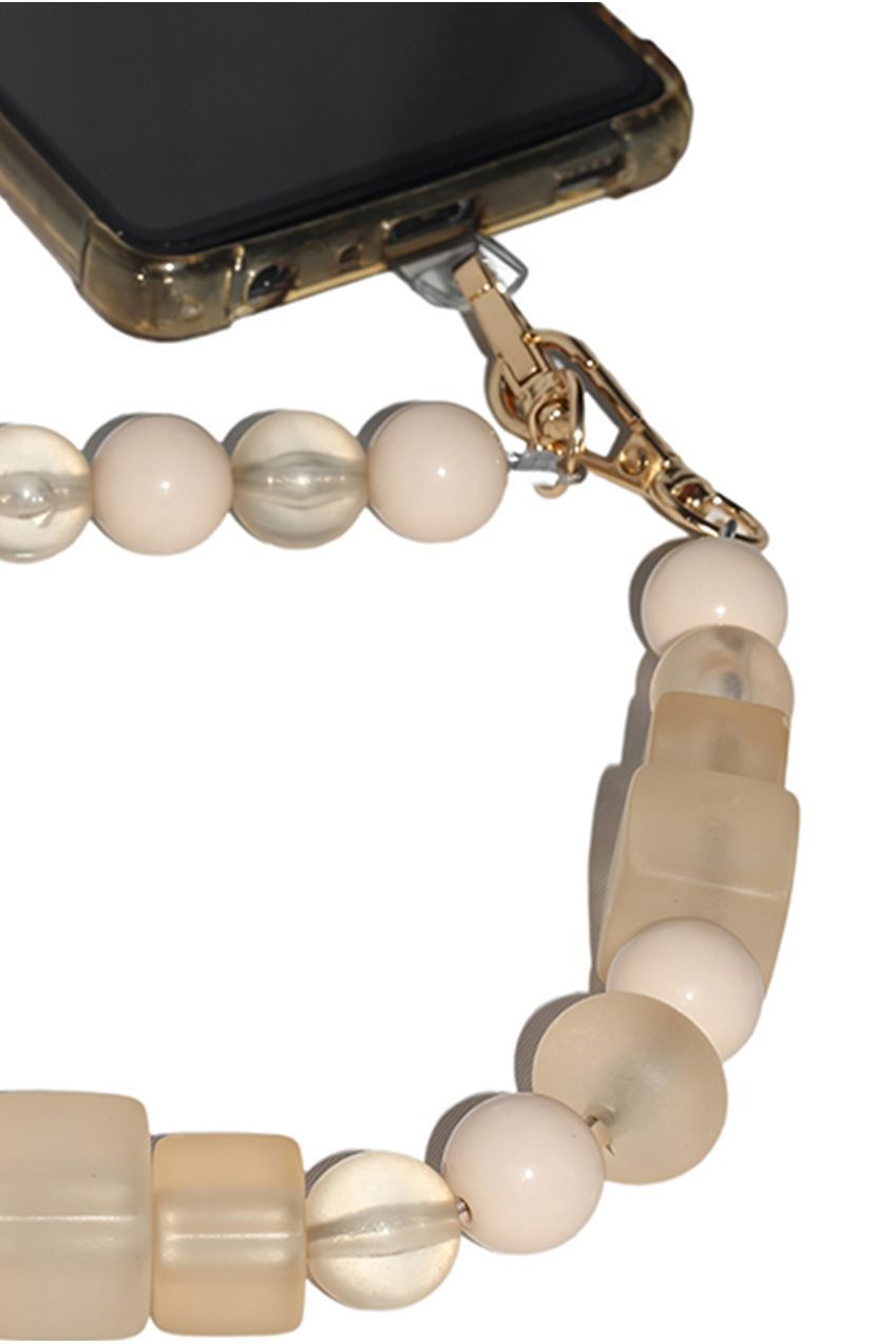 Acrylic Phone Strap - Matte Beige CHP-012-1