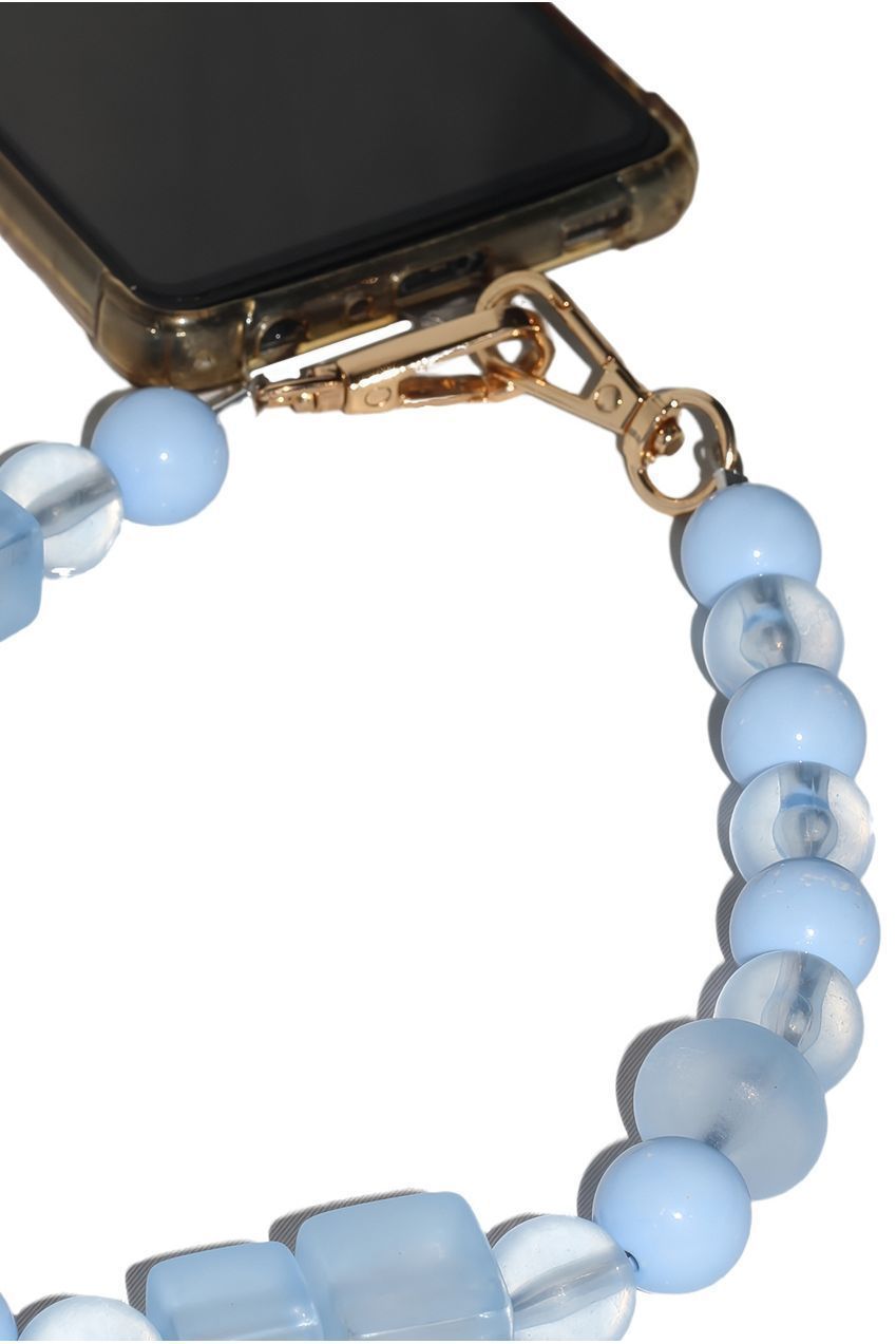 Acrylic Phone Strap - Matte Blue CHP-012