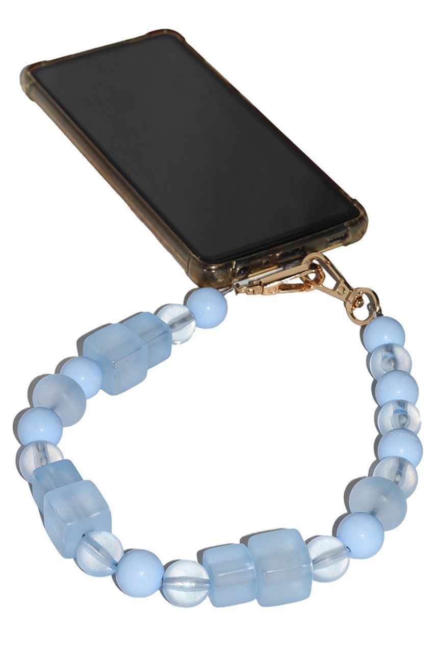 Acrylic Phone Strap - Matte Blue CHP-012