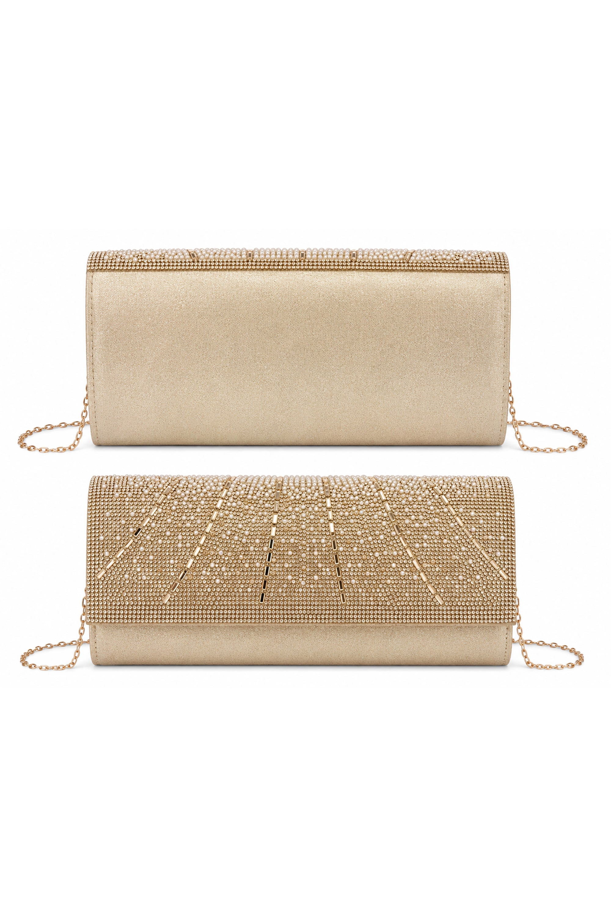 Rhinestone Embellished Clutch Bag AC0000719