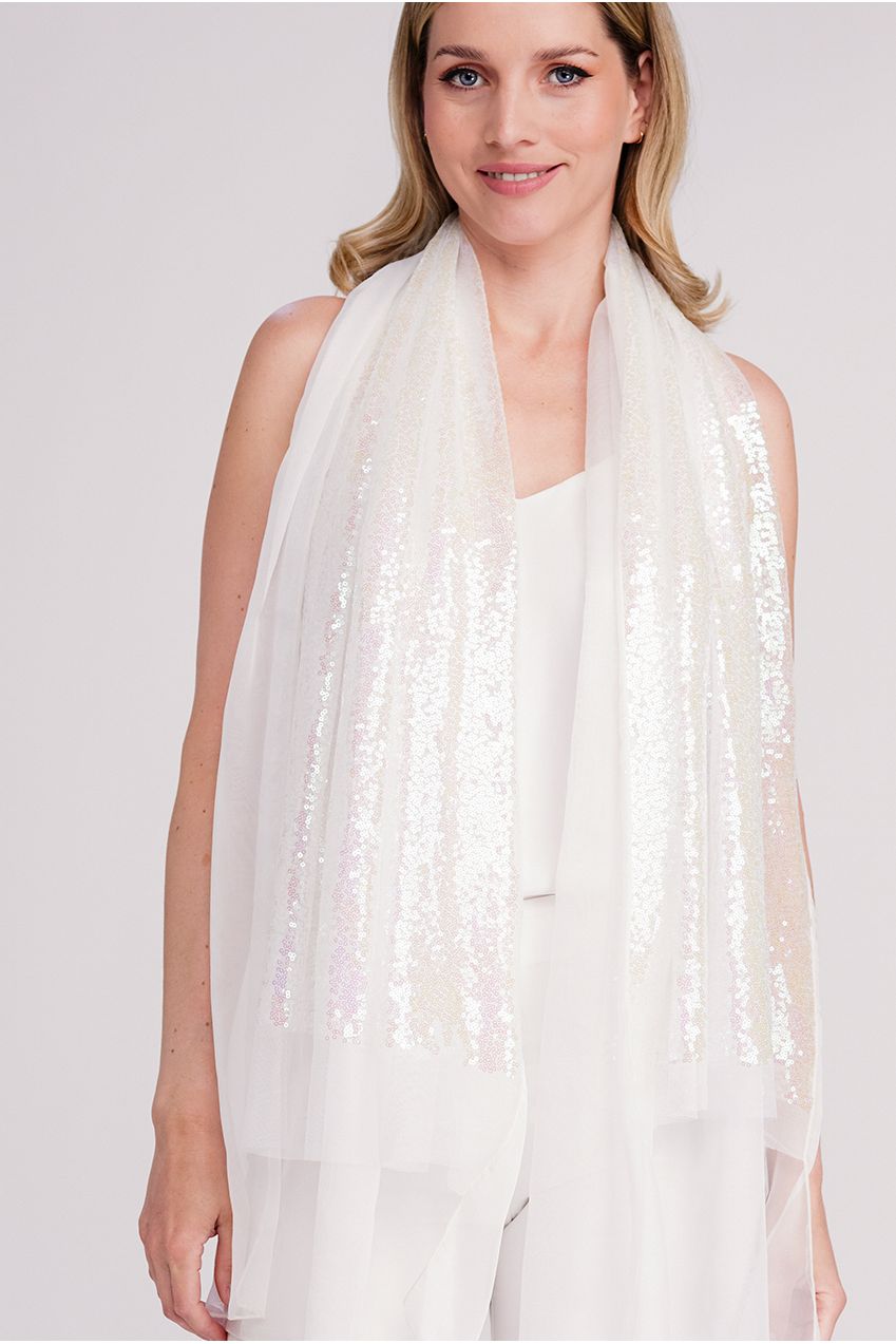 Chrystal Scarf - Iridescent CHR005-WHI030