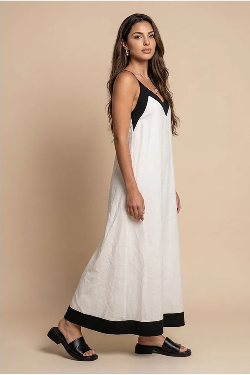 Contrast Maxi Dress 40DRS38690-c11