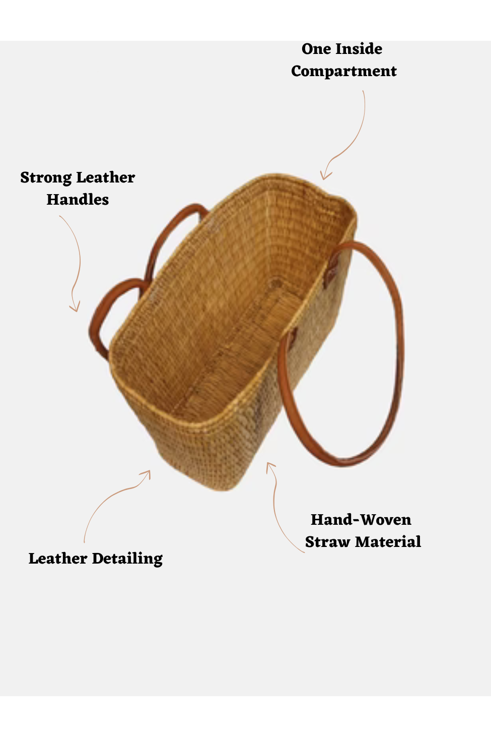 The Safi Large Basket Tote 7006