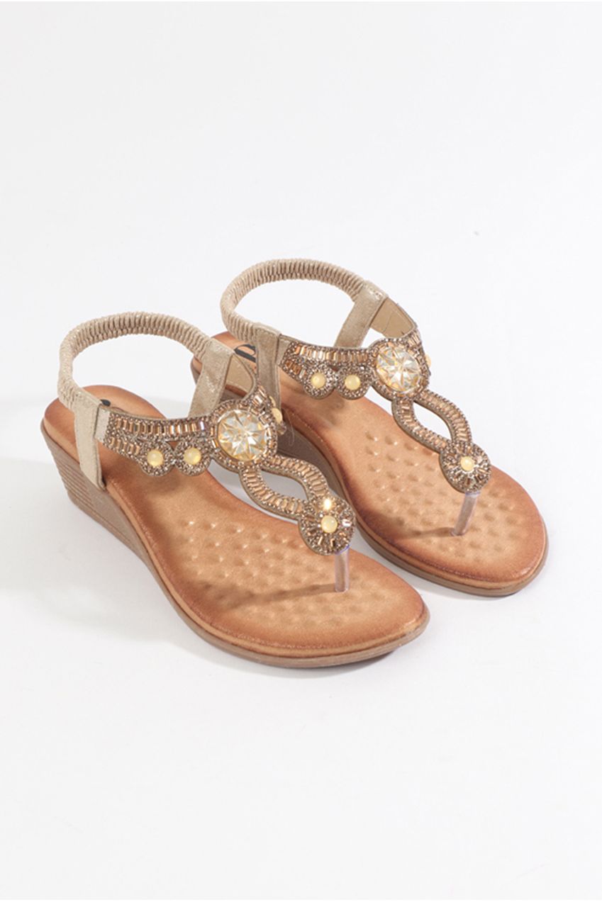 Cosmo Sandal - Gold COS010-MET001
