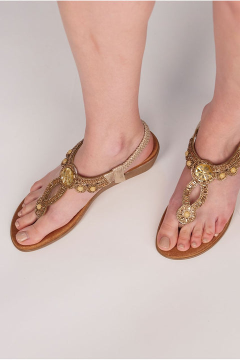 Cosmo Sandal - Gold by Pia Rossini