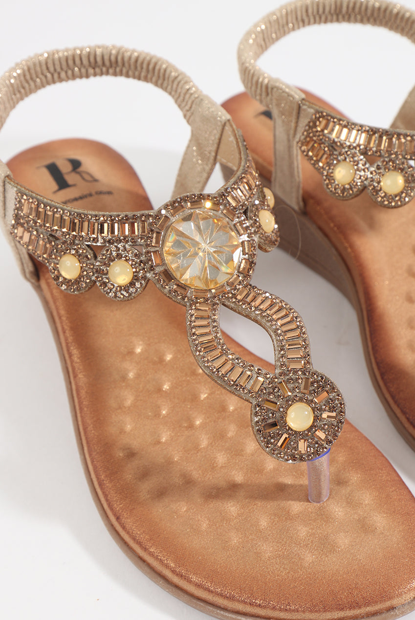 Cosmo Sandal - Gold COS010-MET001