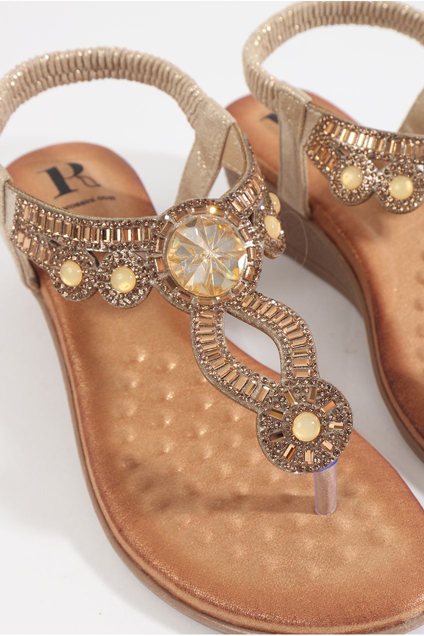 Cosmo Sandal - Gold COS010-MET001