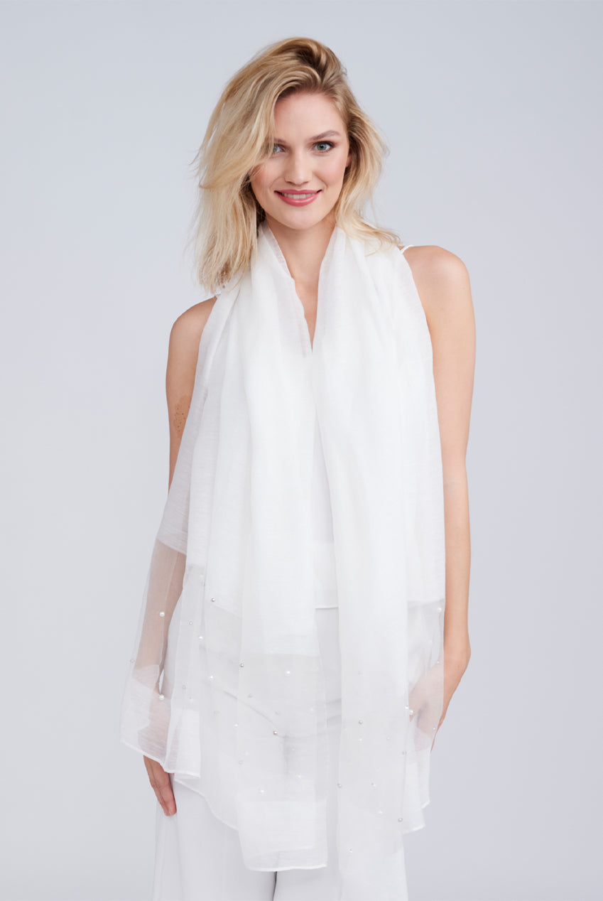 Cristine Scarf - White CRI00062-WHI001-0