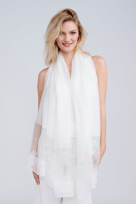 Cristine Scarf - White by Pia Rossini
