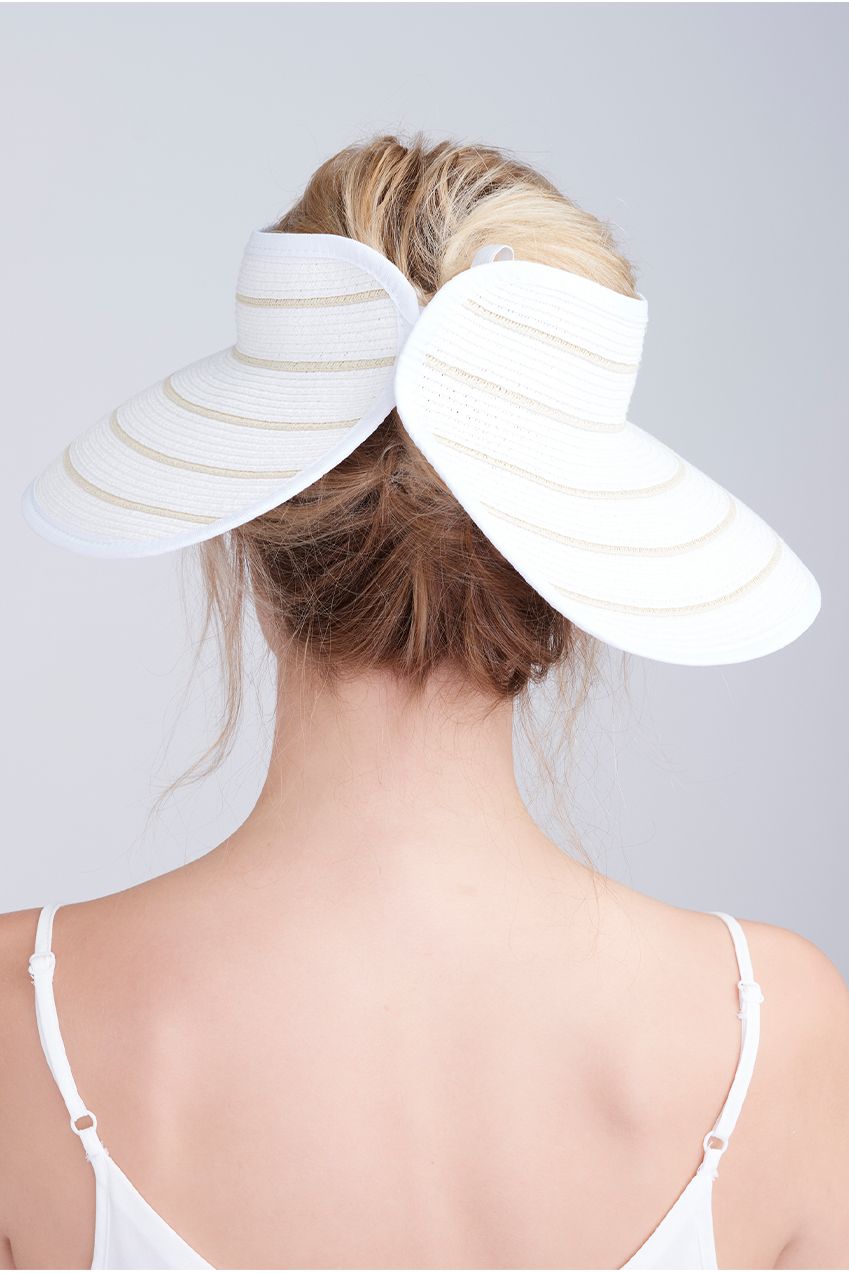 Cruise Visor- White/Natural CRU1075-WHI009-0