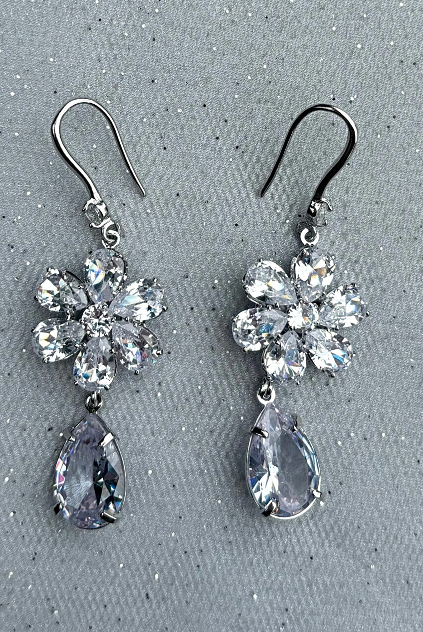 Crystal Drop Earrings Flower Earrings551