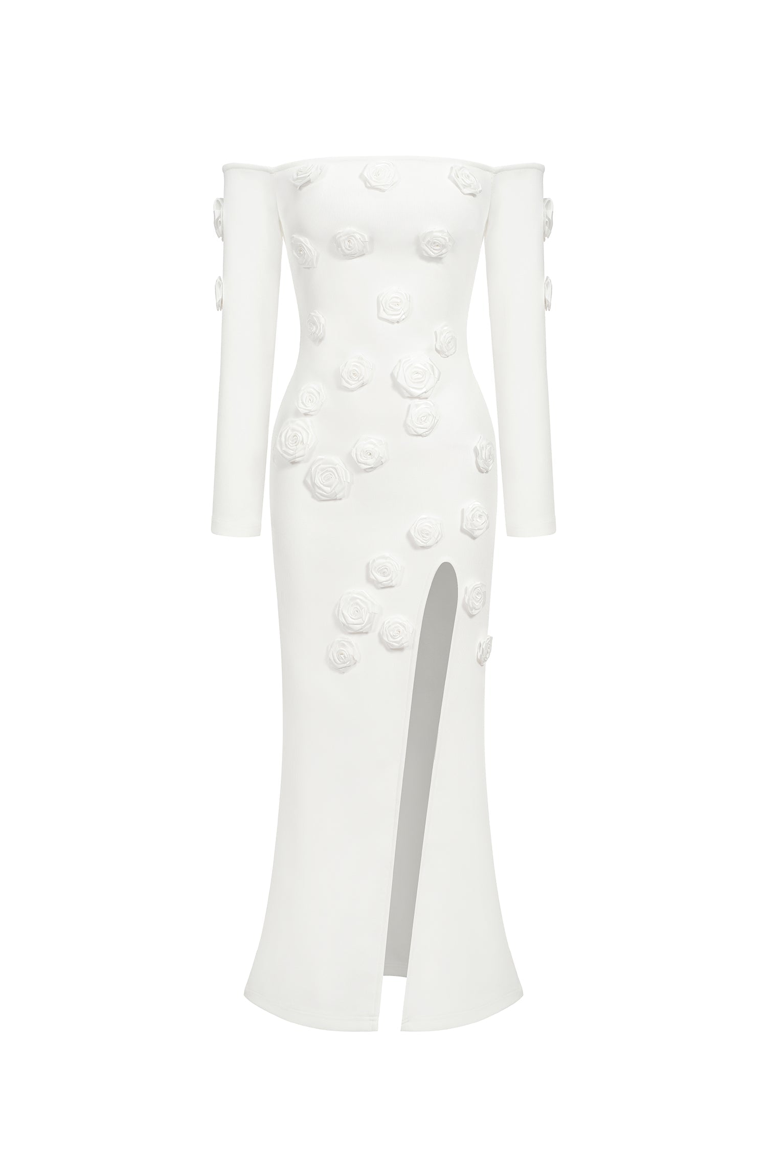 Roie Off Shoulder Maxi Bandage Dress D240903120