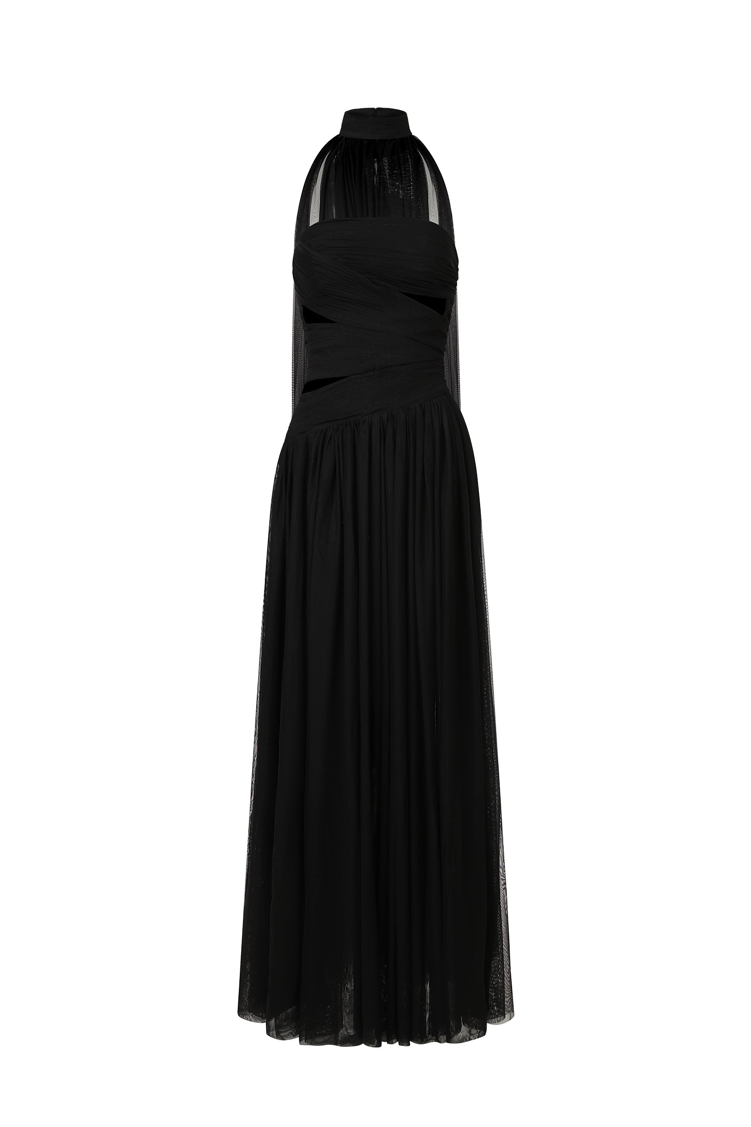 Neal Sleeveless Hollow Out Maxi Dress D241204402