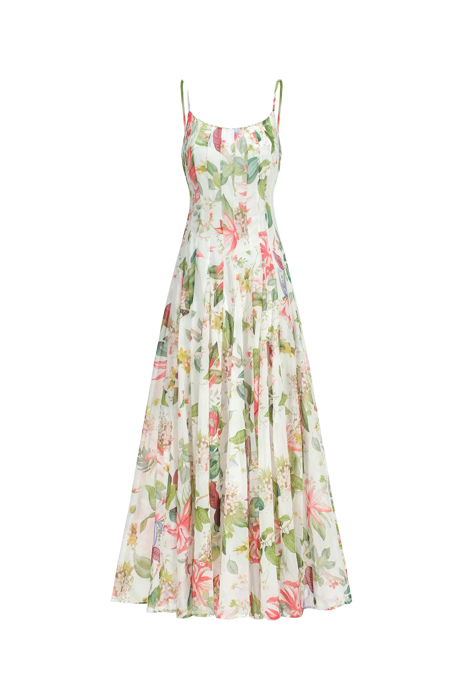 Zoey Sleeveless Printing Maxi Dress D250201560-Floral