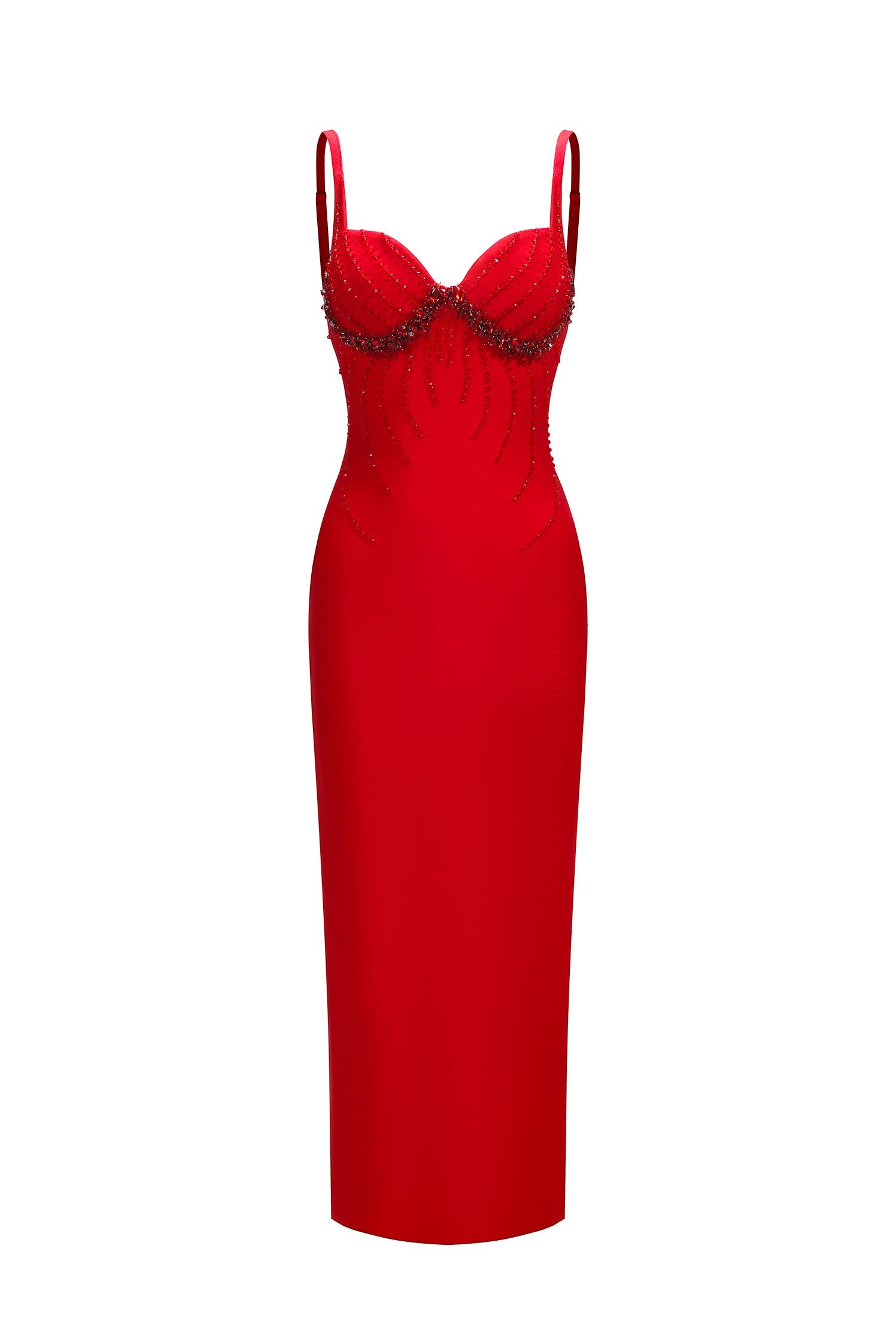 Shaha Sleeveless Diamond Bandage Maxi Dress D250401101
