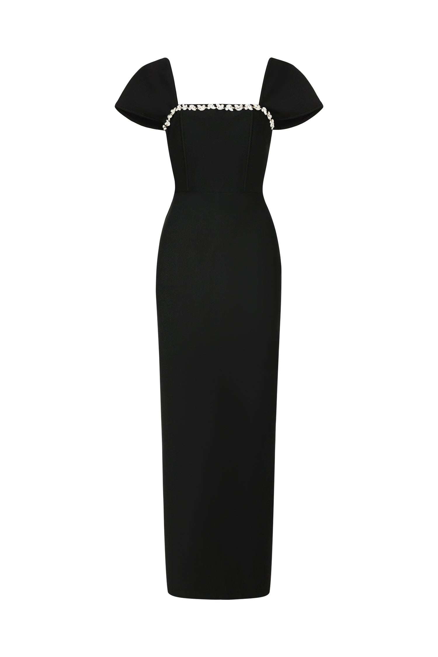 Romelle Short Sleeve Diamond Bandage Maxi Dress D250401435