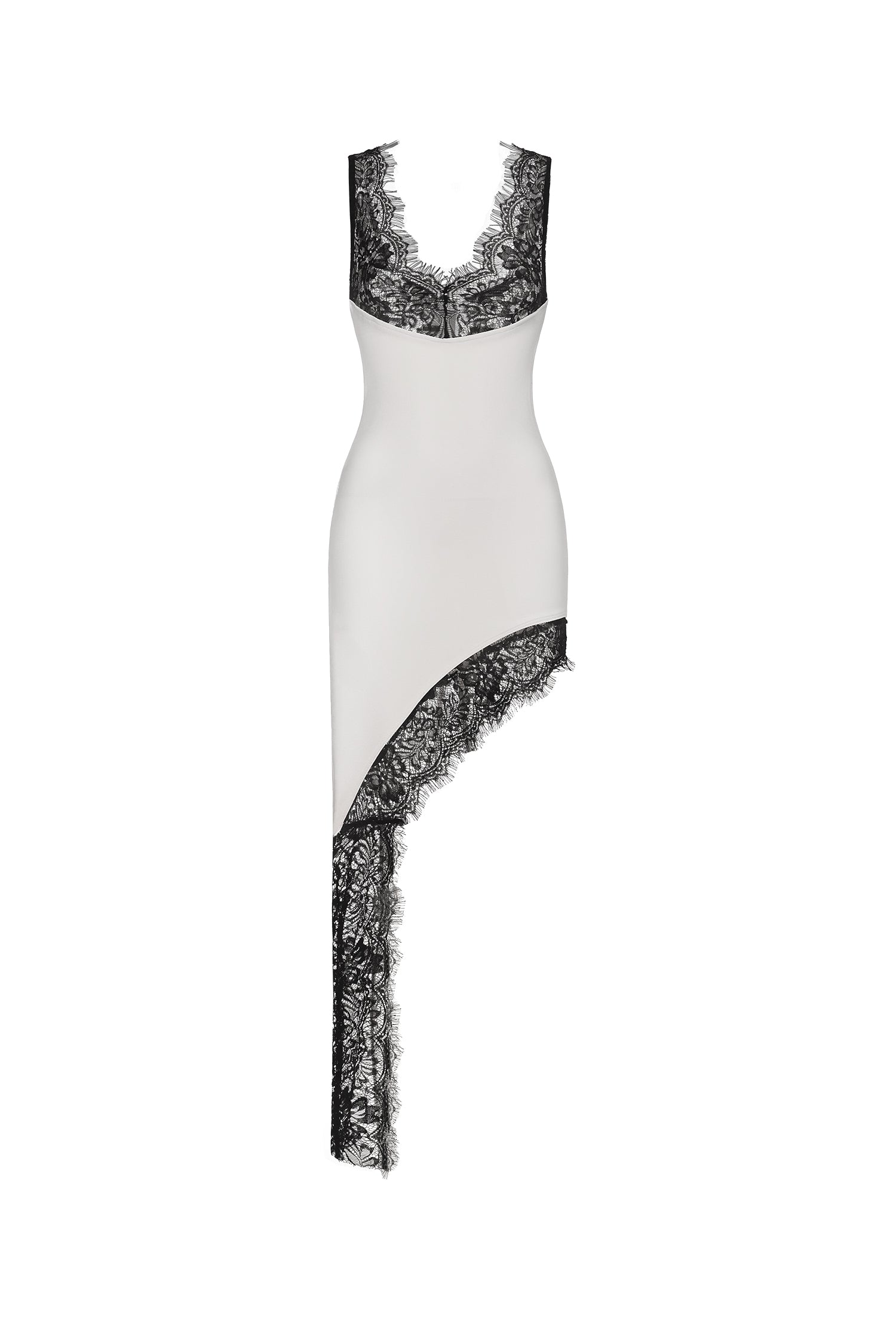 Pasha Sleeveless Lace Bandage Midi Dress D250705401