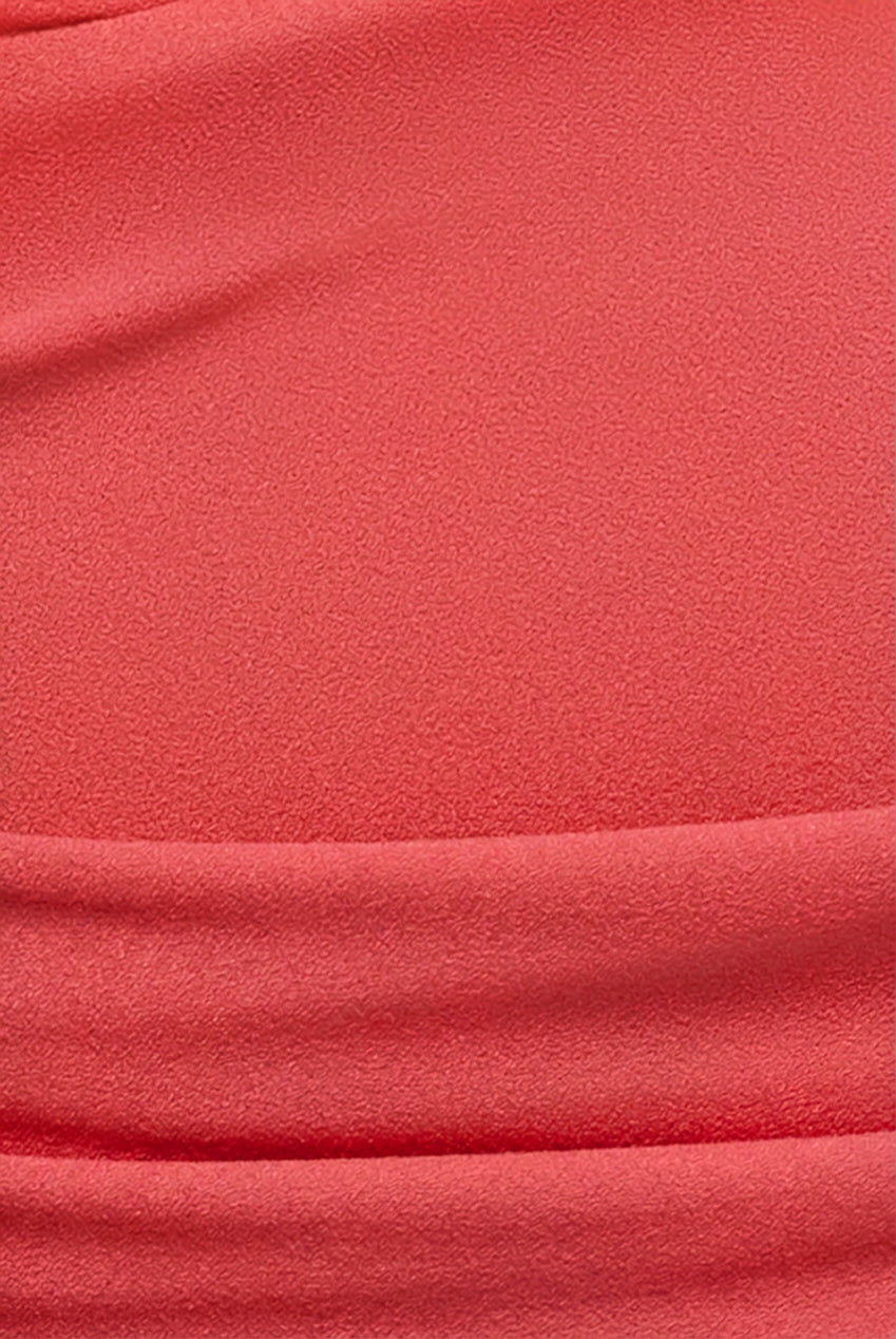 Bardot Pleated Midi Dress - Coral DR1092AP