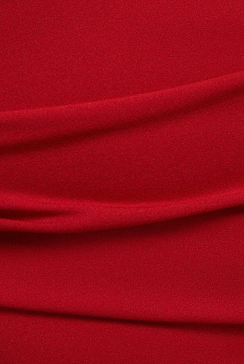 Bardot Pleated Midi Dress - Red DR1092ASCPLUS