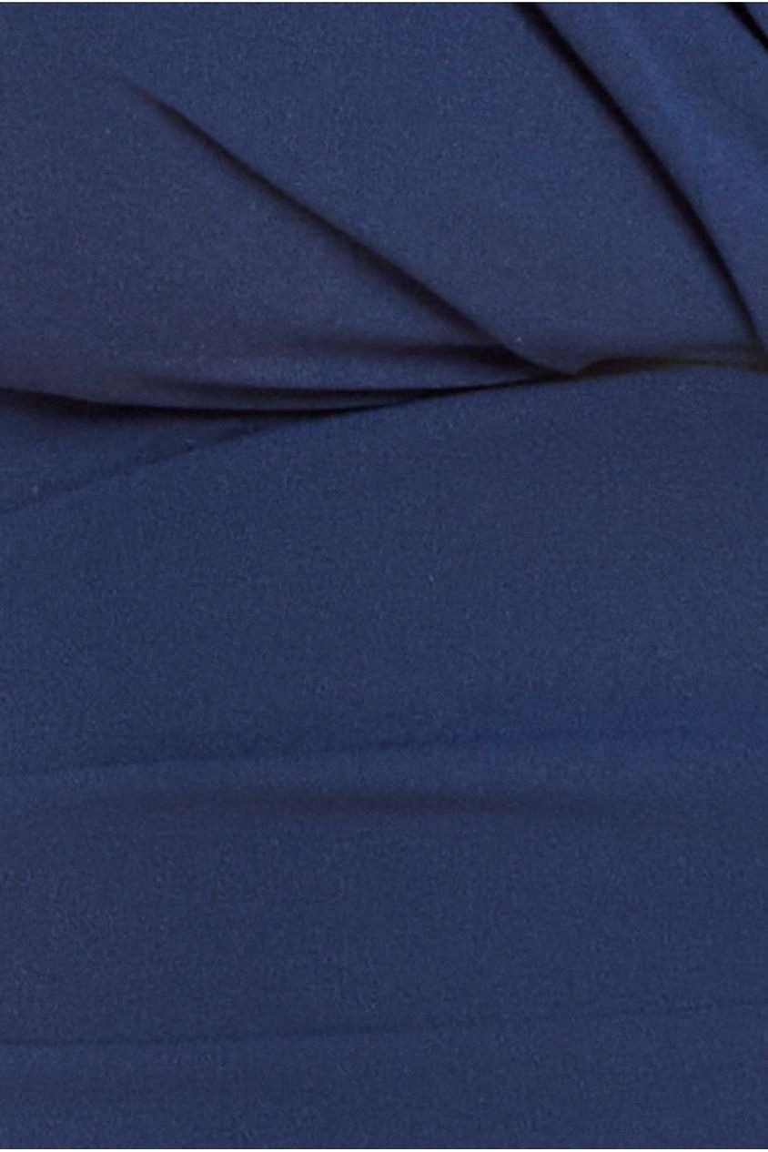 Bardot Pleated Midi Dress - Navy Blue DR1092A