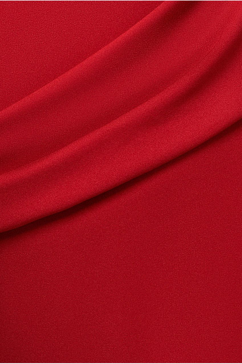 Bardot Pleated Maxi Dress - Red DR1092PLUS
