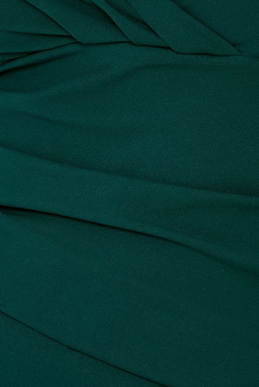 Bardot Pleated Maxi Dress - Emerald Green DR1092SCPLUS