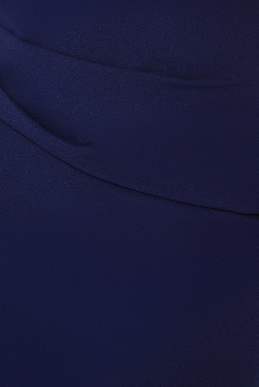 Bardot Pleated Maxi Dress - Navy Blue DR1092SCPLUS