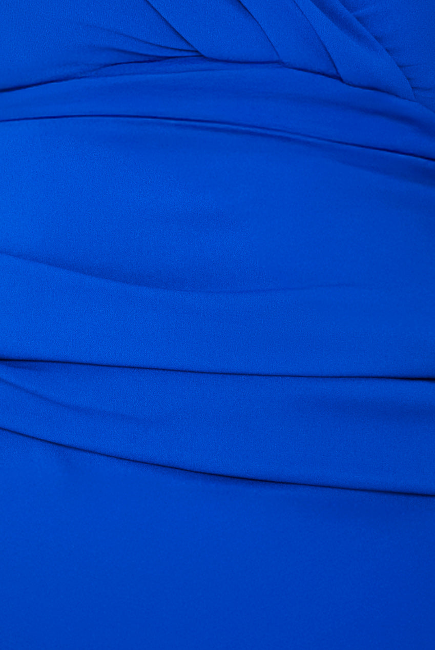 Bardot Pleated Maxi Dress - Royalblue DR1092SCPLUS