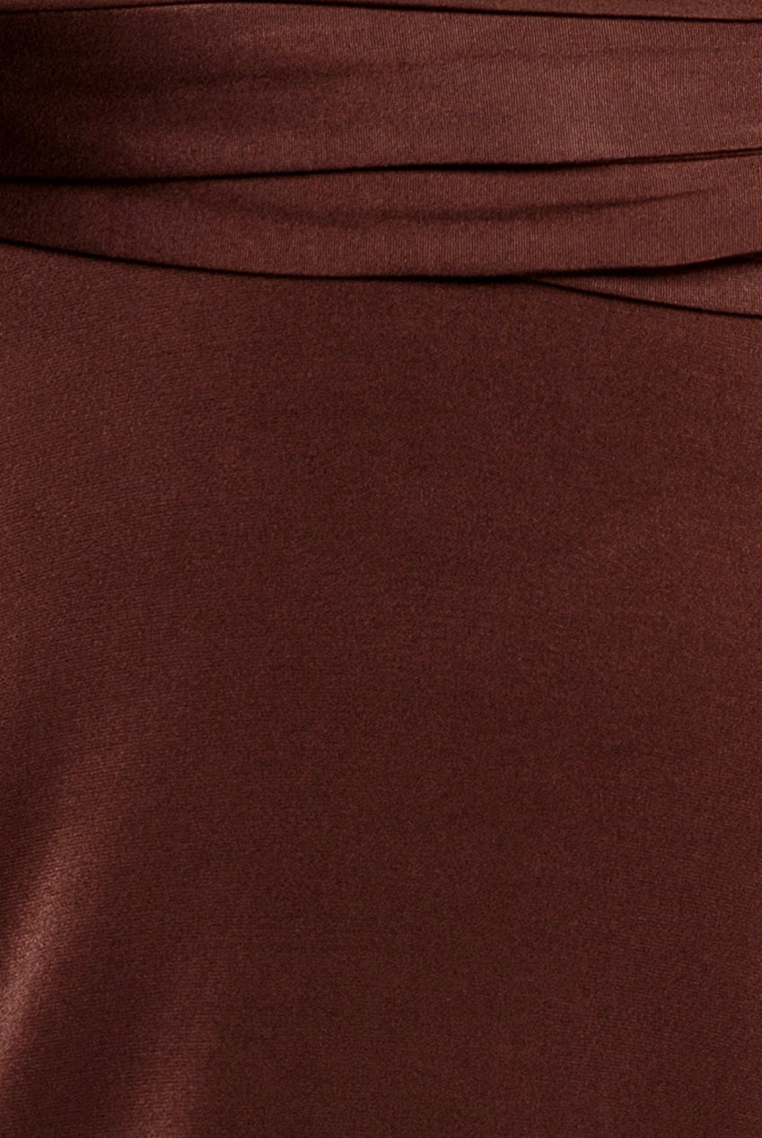 Multiway Tie-Up Maxi Dress - Dark Brown DR1186BB