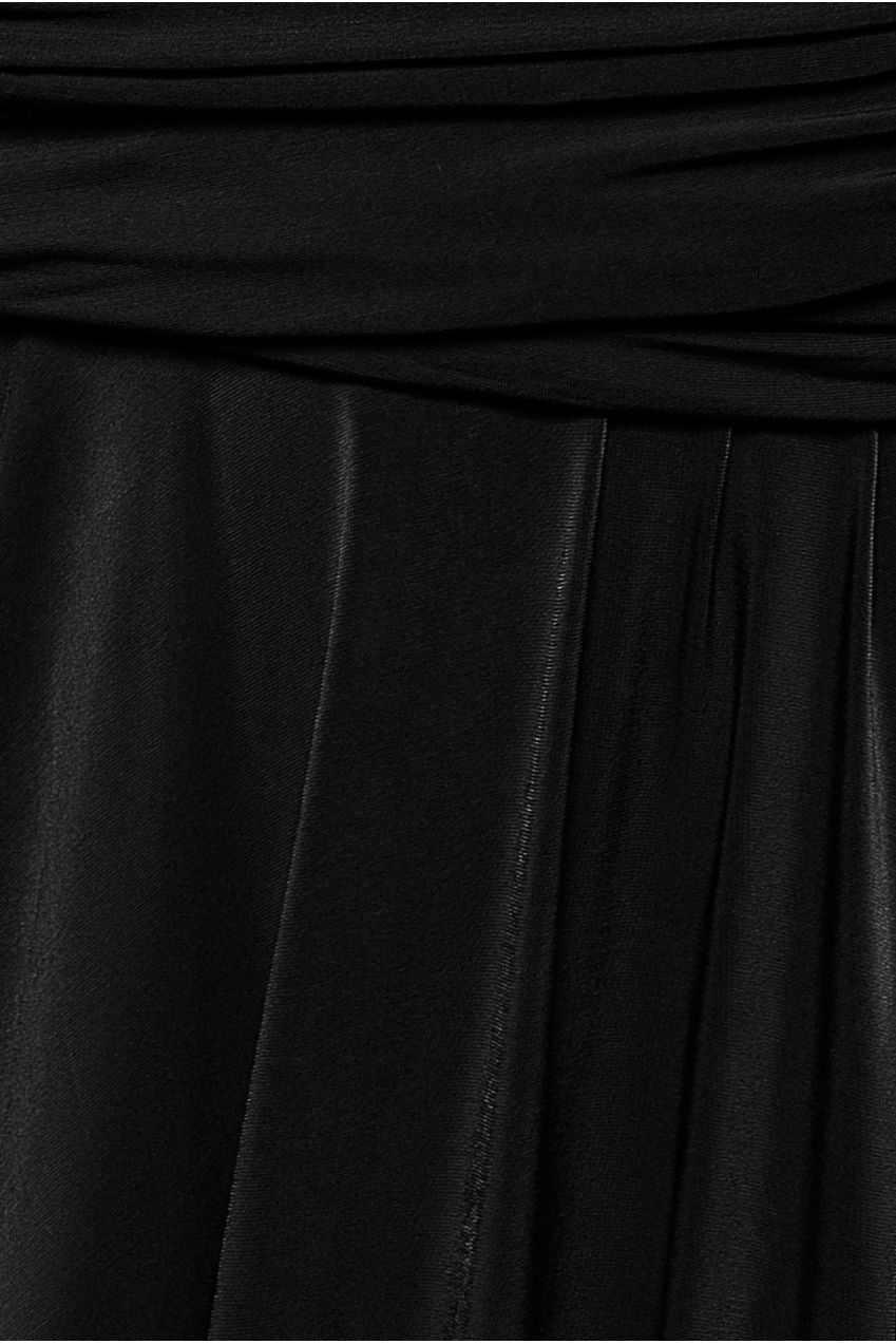 Soft Touch Multi Way Open Back Midi Dress - Black DR1314D