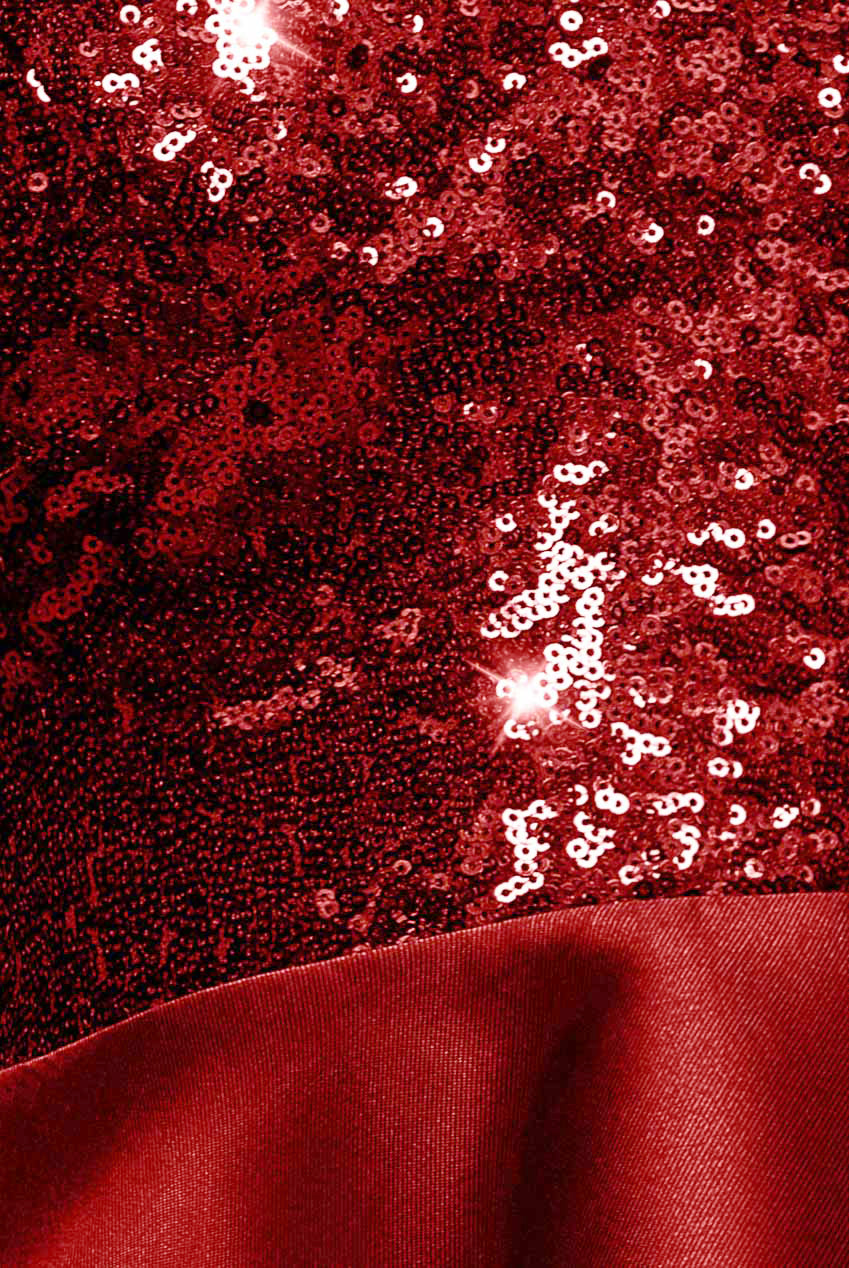 Sequin And Satin Tiered Hi-Low Mini Skater Dress - Red DR1317PB