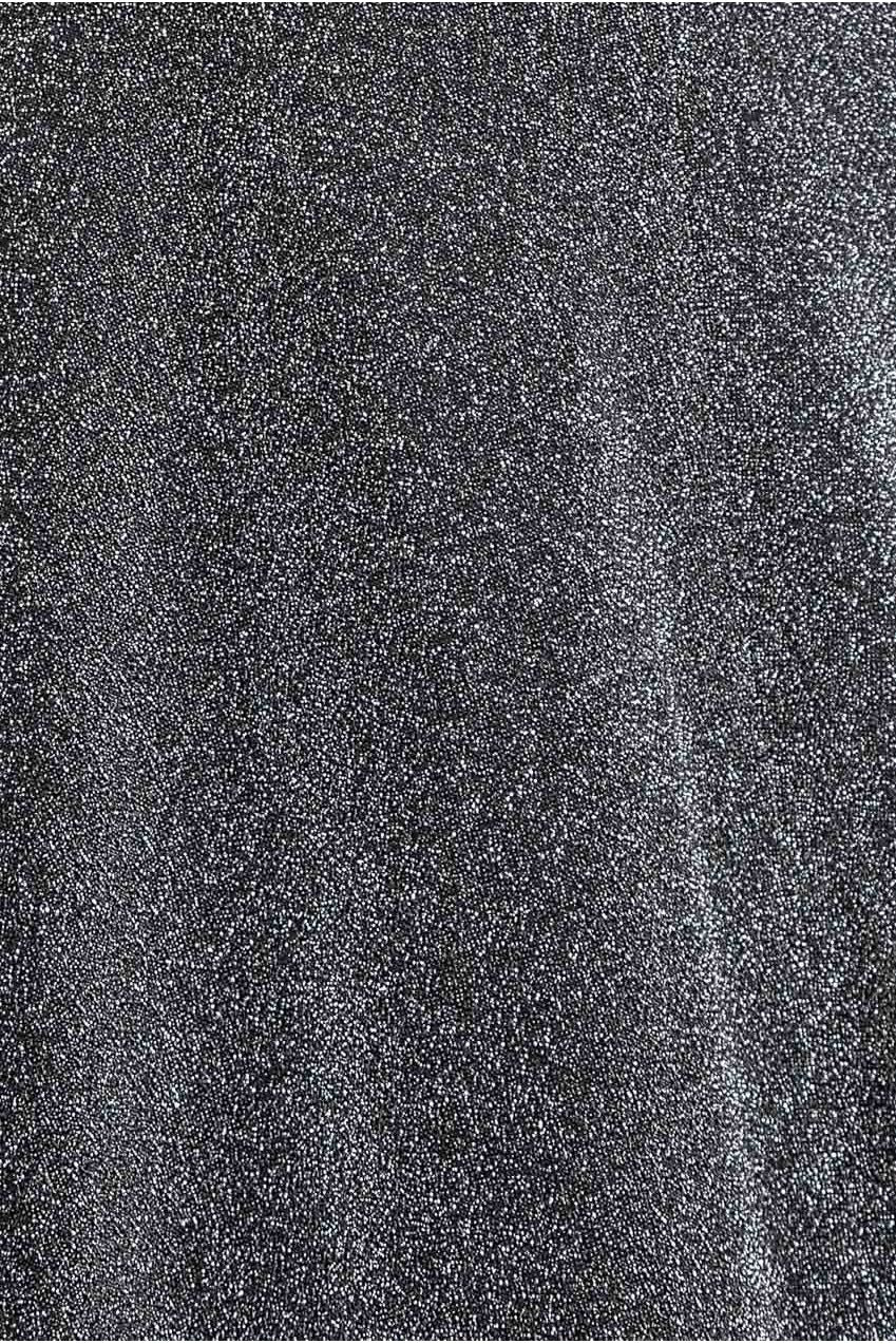 Crossover Lurex Glitter Maxi Dress - Silver DR1886C