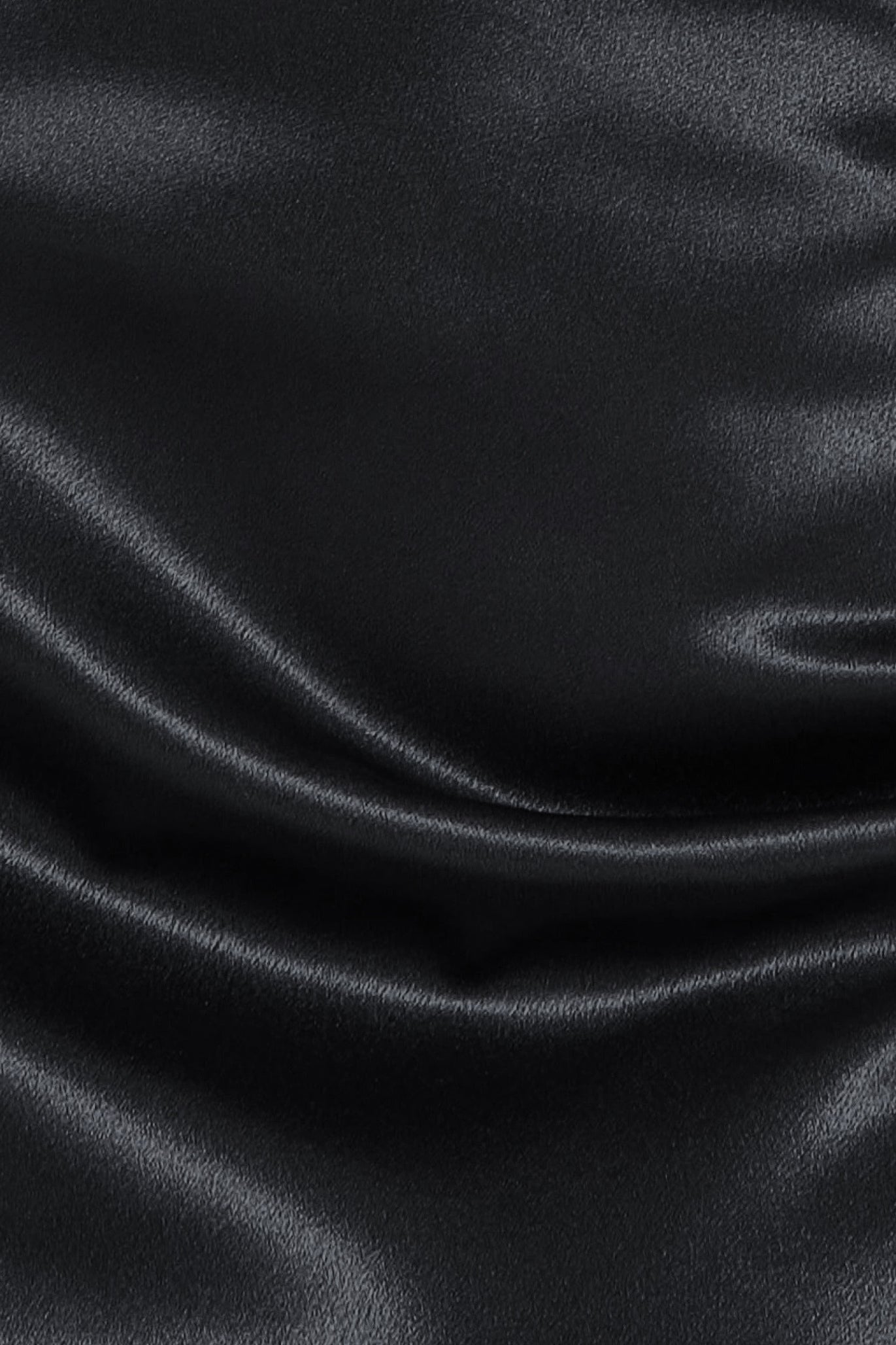 Cowl Neck With Strappy Back Satin Maxi - Black DR2113