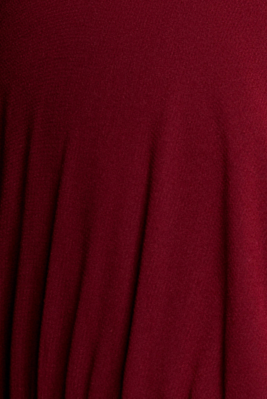 Sustainable Chiffon Flutter Sleeve Wrap Maxi Dress - Berry DR2486BBS