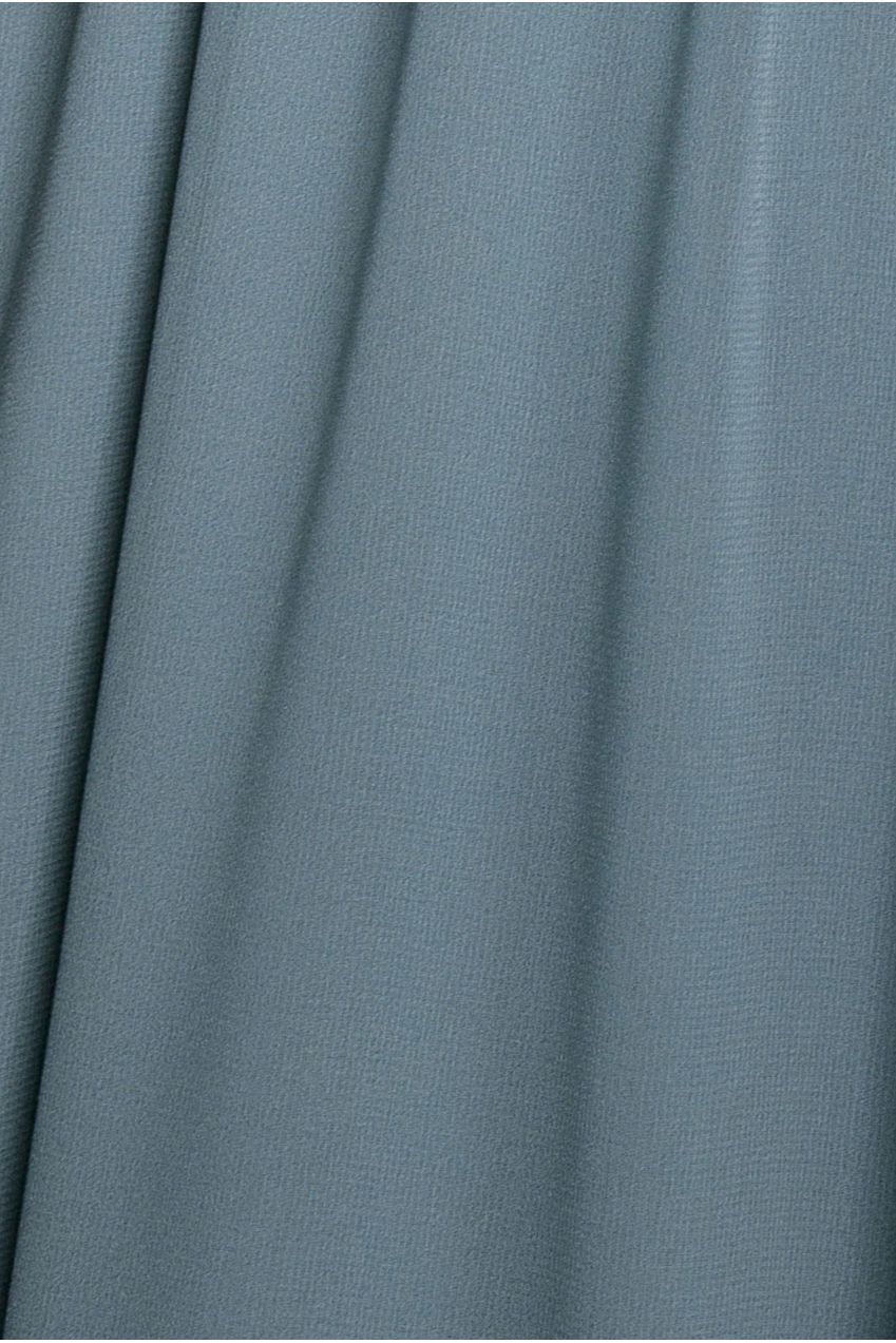 Chiffon Flutter Sleeve Wrap Maxi Dress - Dusty Blue DR2486
