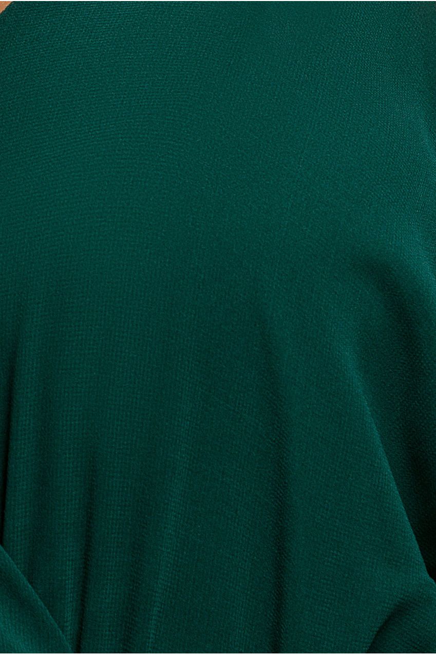 Sustainable Chiffon Flutter Sleeve Wrap Maxi Dress - Green DR2486BBS