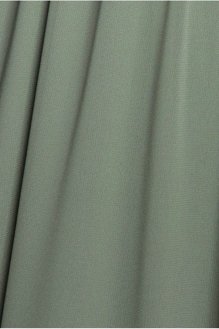 Sustainable Chiffon Flutter Sleeve Wrap Maxi Dress - Sagegreen DR2486BBS