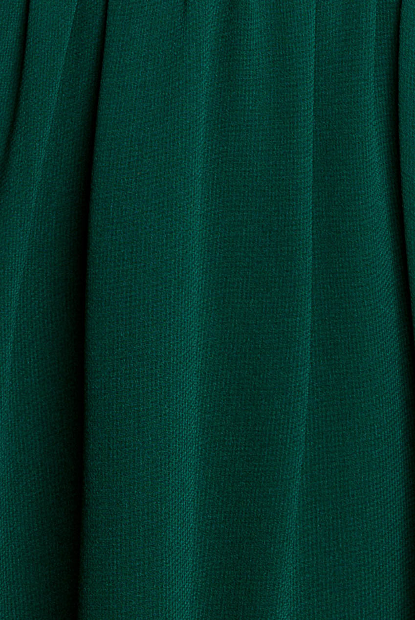 Sustainable Flutter Sleeve Chiffon Wrap Midi Dress - Green DR2555BBS